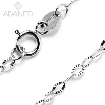 Řetízek Zlatý řetízek z bílého zlata