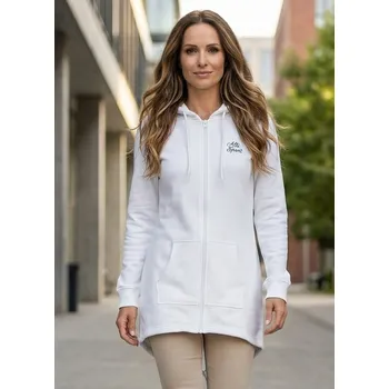 Dámská mikina Dámská prodloužená mikina ALTISPORT BYB/ALW056BY148 BÍLÁ S