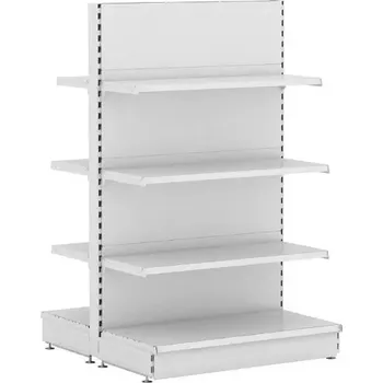 Prodejní regál vasegastro Oboustranný regál 50/40/40/30cm kovový 5 polic