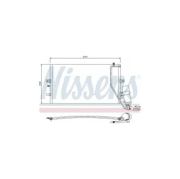 Chladič motoru Chladič klimatizace NISSENS 94862