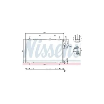 Chladič motoru Chladič klimatizace NISSENS 94855