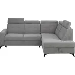 Pravostranná rohová sedací souprava Amado s funkcí spaní a úložným prostorem - Black Red White - BRW Wind 90 246x103 cm