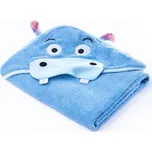 Dětská osuška Sensillo Water Friends 100x100 cm blue hippo