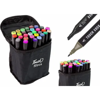 Výuková hračka Mamido Sada alkoholových popisovačů 30 ks v pouzdře