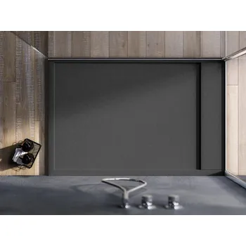 Sprchová vanička Rug šedá - ATYP obdélníková sprchová vanička 150-170 x 70-120, PlyLite W30ASSM4b16