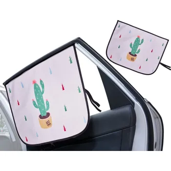 Přeprava dětí Magnetická záclona na okno auta kaktus