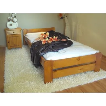 Postel Postel masiv Evropa - OLŠE 80x200 + matrace Vitality + rošt ZDARMA