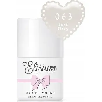 Lak na nehty Hybridní lak Elisium 063 Just Grey 8 ml