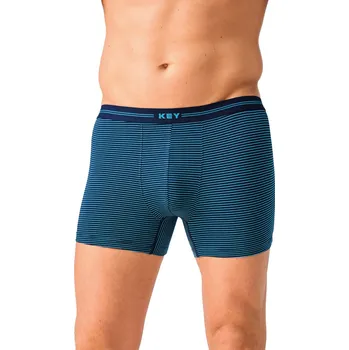Pánské spodní prádlo Boxerky Key MXH 319 A26 M-2XL tyrkysová XL