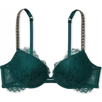 Dámské spodní prádlo Victoria's Secret push-up podprsenka zelená velikost 70B