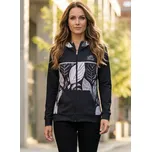 Dámská mikina na zip premium ALTISPORT VOJ/ALW061MI02 ČERNOBÍLÁ XXXL