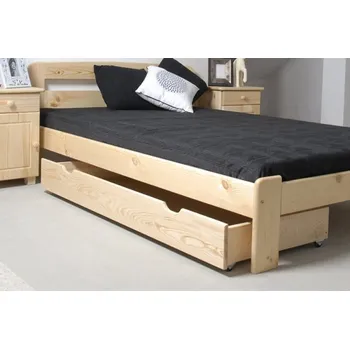 Postel Šuplík pod postel 160 cm borovice