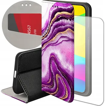 Pouzdro na mobilní telefon Flipové pouzdro Hello Case pro Samsung Galaxy J6+ fialové