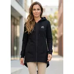 Dámská prodloužená mikina ALTISPORT BYB/ALW056BY148 ČERNOBÍLÁ XS