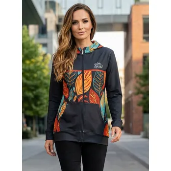 Dámská mikina Dámská mikina na zip premium ALTISPORT VOJ/ALW061MI02 ORANŽOVÁ/MODRÁ XXL