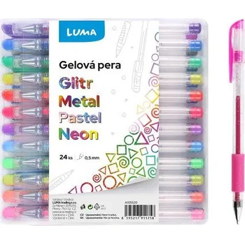 Gelové pero 24 barev [A]