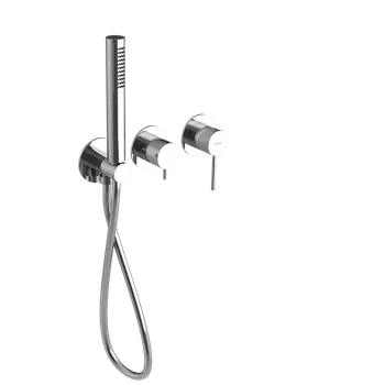 Vodovodní baterie Sapho ULTRASAN podomítková sprchová/vanová baterie s ruční sprchou, 2 výstupy, chrom