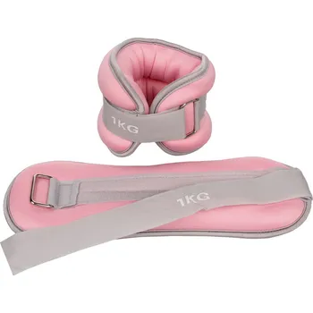 Zátěžové oblečení Merco WFS 1000 sada závaží na zápěstí a kotníky růžová