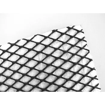 GEOMAT Drenážní geokompozit s&nbsp;jednostrannou geotextilií – Interdrain GX 412&nbsp;- tloušťka 4&nbsp;mm; geotextilie 120&nbsp;g/m²&nbsp;- 3,9×70 m [273&nbsp;m²]