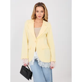 Dámské sako IT MA 60155.36 blejzr světle žlutý jedna velikost