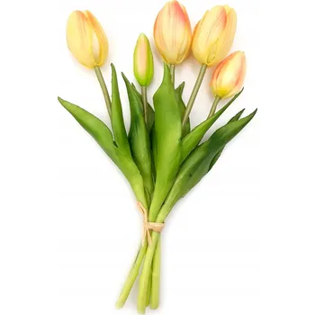 umělá květina Kytice z 5 kusů TULIPÁN TULIPÁNY růžová