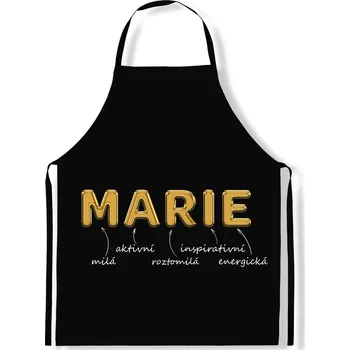 Kuchyňská zástěra IMPAR Zástěra Ženská jména Gold, Marie