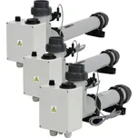 Topení EOVp - 6, 6 kW, 400 V, plast s el. průtokovou klapkou