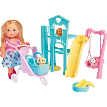 Panenka Panenka SIMBA Evi na hřišti pro štěňata s kočárkem