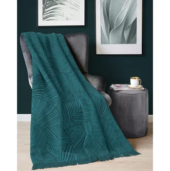 deka Bavlněná deka tyrkysový odstín 150x200 vzor 088JB Detex