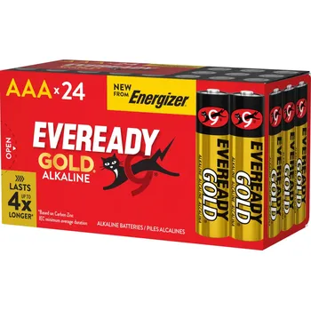 Článková baterie Eveready Gold Alkaline mikrotužkové baterie AAA 24 ks zvýhodněné balení