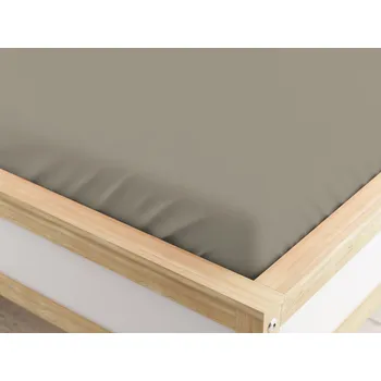 Prostěradlo Napínací prostěradlo z mikrovlákna béžové 180 x 200 cm