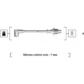 Zapalovací kabel Sada kabelů pro zapalování MAGNETI MARELLI 941085150567