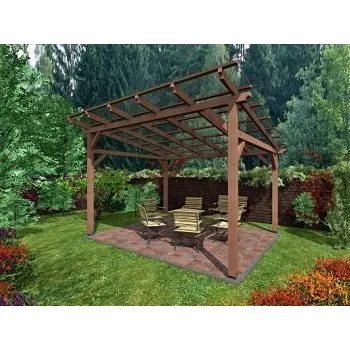 Pergola Pergola Klasik 400x370, sklon krokví 10°