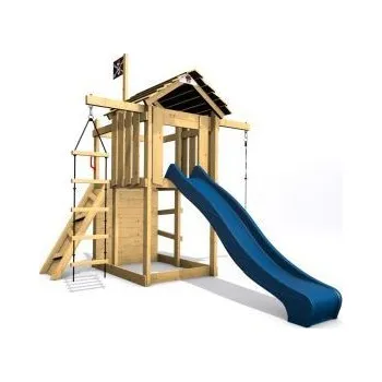 Hra na zahradu Dětské hřiště Home Malý pirát JOE s modrou skluzavkou