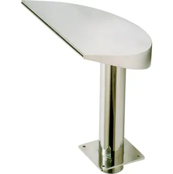 Chrlič - Půlměsíc široký, Š380 mm, připojení 75 mm, AISI 316, proud nahoru