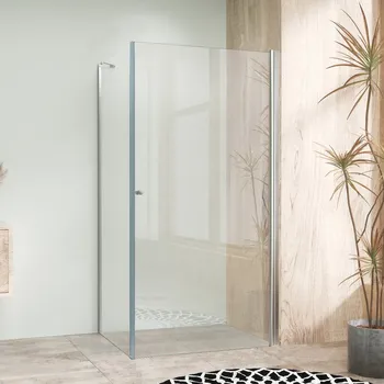 WellMall Alfa Combi sprchová zástěna čirá 90 x 100 cm chrom