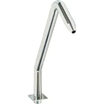 Chrlič - Saxofon D 25 mm, nerez, připojení 63 mm, povrch lesklý