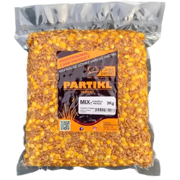 Návnadová surovina Český Partikl MIX vařený kukuřice pšenice 3 kg