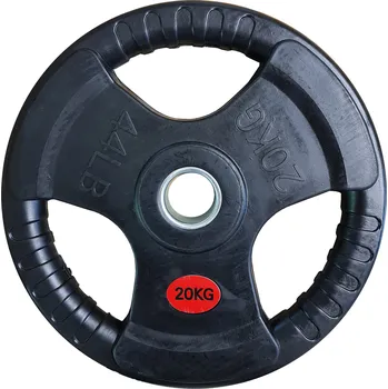 KUBIsport Náhradní pogumovaný kotouč s úchopy 20 kg - průměr 50 mm