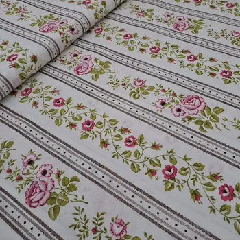 Pro útulný domov bavlněná látka RŮŽE V PRUZÍCH