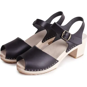 Dámské sandále Vlnka Dámské dřeváky na podpatku černá velikost obuv dospělí 39