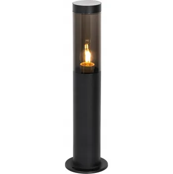 IP kamera Kvadratický osvětlovací sloupek QAZQA E27 45 cm černý