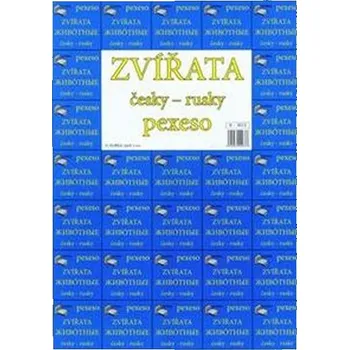 Pexeso Najdi dvojici - Zvířata - česky-rusky - pexeso