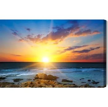 Obraz Obraz Na Plátně Východ Slunce Nad Mořem 90x60