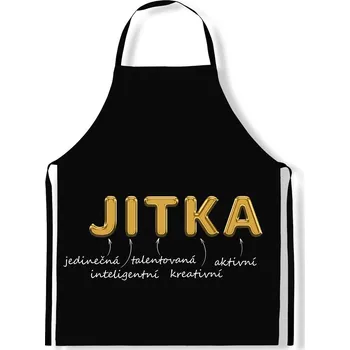 Kuchyňská zástěra IMPAR Zástěra Ženská jména Gold, Jitka