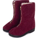 Vlnka Dámské důchodky z ovčí vlny na zip červená velikost obuv dospělí 42