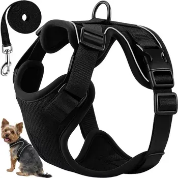 postroj pro malé zvíře Beztlaký postroj pro psy a kočky s vodítkem – Velikost S