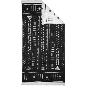 přikrývka unuodesign Koberec z recyklované bavlny se vzorem černobílá velikost lůžkovin 80x150