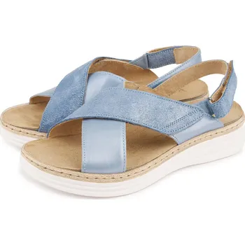 Dámské sandále Vlnka Dámské kožené sandály Danka modrá velikost obuv dospělí 38