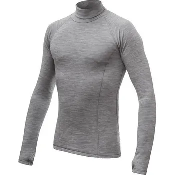 Pánské tričko Sensor Pánské funkční triko Sensor Merino Bold roll neck cool gray velikost oblečení XL